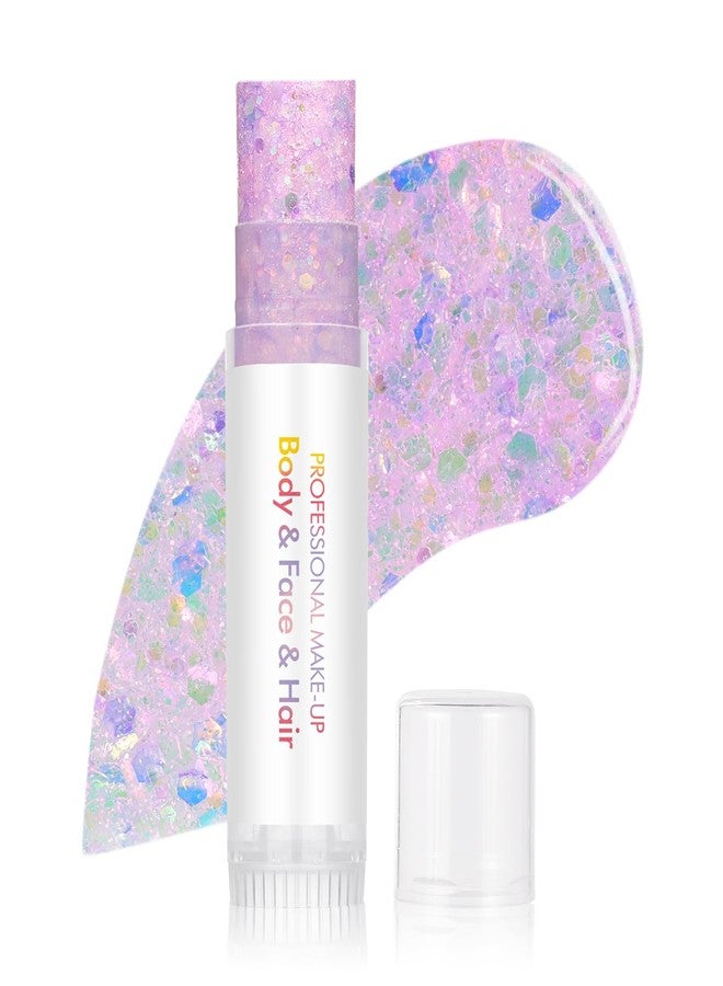 DAGEDA Body Glitter Stick, Face Hair Mermaid Sequins Glitter Stick, Chunky Holographic Glitters Face Paint, Body Shimmer for Rave Accessories Carnival Party Festival Halloween Makeup 05 - Image 1